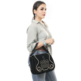 ADBGA670 Crossbody Genuine Western Suede Leather women bag