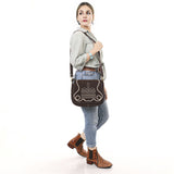 ADBGA670 Crossbody Genuine Western Suede Leather women bag