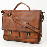 OHM118B Briefcase Genuine Leather women bag western Bag