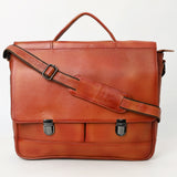 OHM118C Briefcase Genuine Leather women bag western Bag