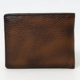 OHM120B Genuine Western Leather Bifold Wallet