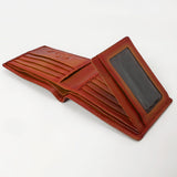 OHM120C Genuine Western Leather Bifold Wallet