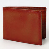 OHM120C Genuine Western Leather Bifold Wallet