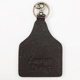 ADKRM118 Hair On Genuine Leather Keyring