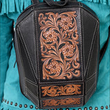 ADBGA680 Backpack Hand Tooled Genuine Western Leather Women Bag