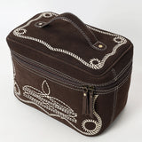 ADBGA683 Jewelry Case Genuine Western Suede Leather women bag