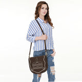 ADBGA684 Crossbody Genuine Western Suede Leather women bag