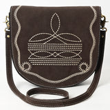 ADBGA684 Crossbody Genuine Western Suede Leather women bag