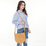 ADBGA684 Crossbody Genuine Western Suede Leather women bag