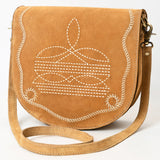 ADBGA684 Crossbody Genuine Western Suede Leather women bag