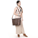 ADBG1519 Tote Hand Tooled Genuine Western Leather Women Bag