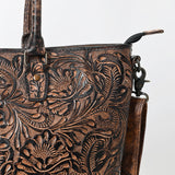 ADBG1519 Tote Hand Tooled Genuine Western Leather Women Bag