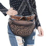 ADBGZ829 Fanny Pack Genuine Western Leather Women Bag