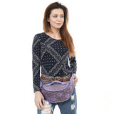 ADBGZ829 Fanny Pack Genuine Western Leather Women Bag