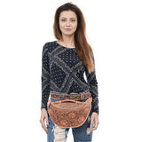 ADBGZ829 Fanny Pack Genuine Western Leather Women Bag