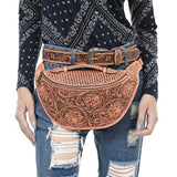 ADBGZ829 Fanny Pack Genuine Western Leather Women Bag