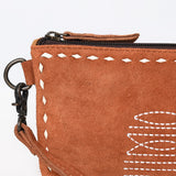 ADBG1652 Wristlet Suede Genuine Western Leather Women Bag