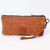 ADBG1652 Wristlet Suede Genuine Western Leather Women Bag