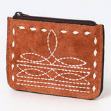 ADBG1655 Card Holder Suede Genuine Western Leather Women Bag