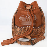 ADBG1656 Bucket  Suede Genuine Western Leather Women Bag