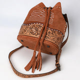 ADBG1656 Bucket  Suede Genuine Western Leather Women Bag