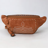 ADBG1660 Fanny Pack Suede Genuine Western Leather Women Bag