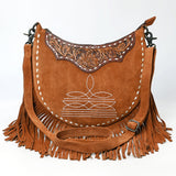 ADBG1663 Crossbody Suede Genuine  Western Leather Women Bag