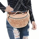 ADBGZ829 Fanny Pack Genuine Western Leather Women Bag