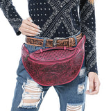 ADBGZ829 Fanny Pack Genuine Western Leather Women Bag