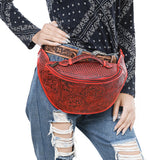 ADBGZ829 Fanny Pack Genuine Western Leather Women Bag