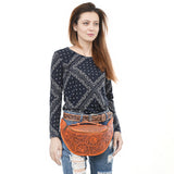 ADBGZ829 Fanny Pack Genuine Western Leather Women Bag