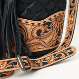 ADBG1670 Bucket Hand Tooled  Genuine Leather Women Bag