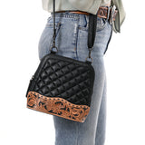 ADBG1679 Crossbody Hand Tooled Genuine Western Leather Women Bag