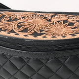 ADBG1680 Fanny Pack Hand Tooled Genuine Western Leather Women Bag