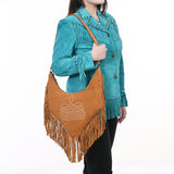 ADBGA733  Crossbody Genuine Western Suede Leather women bag