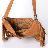 ADBGA734 Crossbody Genuine Western Suede Leather women bag