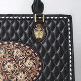 ADBGA735 Tote Hand Tooled Genuine Western Leather Women Bag