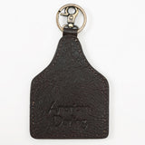 ADKRM142 Hair On Genuine Leather Keyring