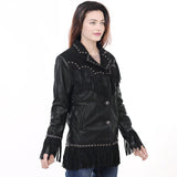 ADJKT048-S Genuine Suede leather Women jacket dress ladies girl