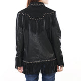 ADJKT048-M Genuine Suede leather Women jacket dress ladies girl